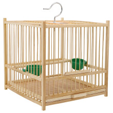 Bambus-Vogelkäfig, Vogelkäfige, Kleintierkäfig, Vogelfutterkäfig, Wellensittichkäfig, Kleinvogelhalter für Reisen