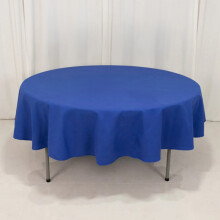 Tovaglia rotonda BalsaCircle Royal Blue da 90" in misto cotone, in tessuto, per pranzo, feste, matrimoni, ricevimenti, compleanni, catering ed eventi.