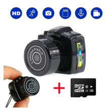 Lite minikamera HD-video- og lydopptaker Webkamera Y2000 Videokamera Liten DV DVR Sikkerhet Hemmelig barnepike Bilsport Mikrokamera med mikrofon, Lett
