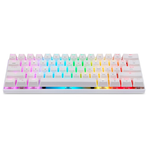 61-Key Red Switch Mechanical Keyboard, Wireless 60% Mode, Compatible with Laptop/PC