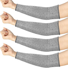 4 Pair Protective Arm Sleeves for Thin Skin Anti-Cut Burn Resistant Cover Forearm Sleeve for Cooking Construction
