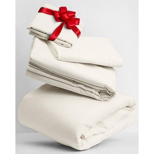 King Microfiber Sheet Set – Ultra-Soft, Deep Pocket,