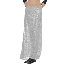 Glitzerrock Miniröcke für Damen Karneval Paillettenrock für Damen Wickelrock