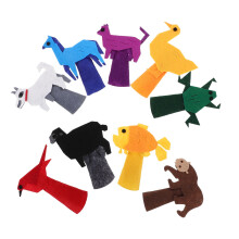 9 burattini da dito a forma di animale per bambini piccoli, burattini da mano in morbido feltro per raccontare storie, simpatici burattini da dito a
