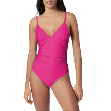 Női V-nyakú, hasformáló monokini egyrészes fürdőruha
