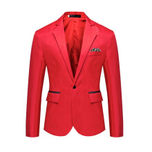 Blazer clássico de cor sólida para ocasiões casuais de negócios - Casaco elegante e casual para homens, ideal para casamentos, festas e eventos