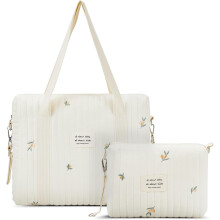 Bolso cambiador de 2 piezas para bebé, pequeño, multifuncional, para maternidad, acolchado de algodón, bonito, para cochecito, ideal para viajes.