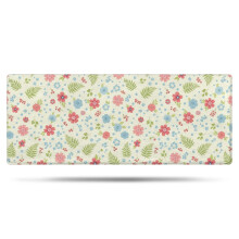 Χαλί μπάνιου Pioneer Flower Floral, αντιολισθητικό χαλάκι μικροϊνών με επένδυση από