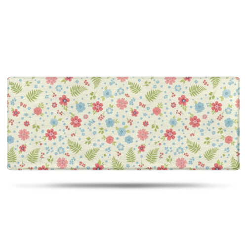 Χαλί μπάνιου Pioneer Flower Floral, αντιολισθητικό χαλάκι μικροϊνών με επένδυση από