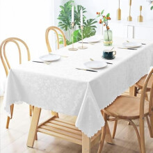 Nappe rectangulaire, nappe en vinyle imperméable et résistant, lavable et facile à nettoyer, idéale pour la cuisine et la salle à manger