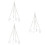 3Sets Handgewebter Hängender Kräutertrockner Beige Holz Baumwolle 9