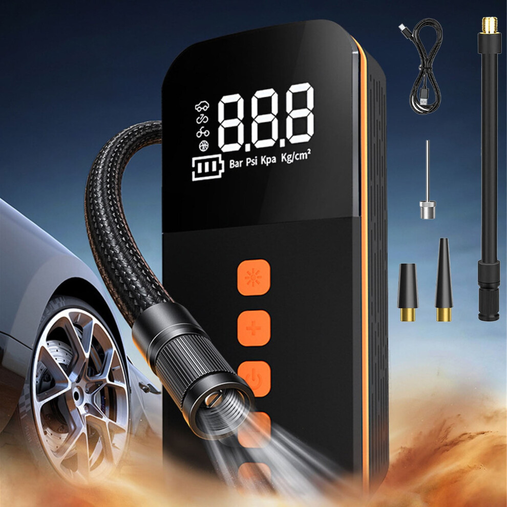 Portable Wireless Tire Inflator Pump Â 150 Psi, 17L/Min, Digital Display, Multi-Mode (Car/Bike/Ball/Moto), Rechargeable 2X1500mah, Compact 9423501671165