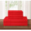 Microfiber Bedding Set Queen Red 6-Piece 1