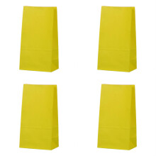 Žlté darčekové tašky na párty 13,7 x 8,1 x 18,1 cm 20 ks