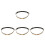 4Pièces Ceintures Taille Élégantes Double Pour Costume 7