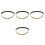 4Pièces Ceintures Taille Élégantes Double Pour Costume 8
