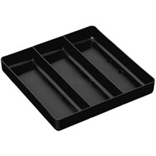 Stackable 10-Compartment Tool Tray Black