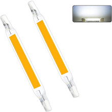 Ampoule LED R7s (lot de 2), équivalent 100 W, culot T3J double, dissipation thermique rapide, économie d'énergie, compatible avec les douilles R7s