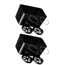 Auto-Getränkehalter-Set, schwarz, ABS-Armlehnenbox, 2-teilig, 17,5 x 11 x 10 cm