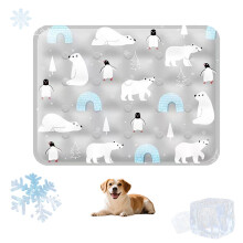 Dog Cooling Mat 40x30cm, Gel Pet Bed for Dogs & Cats, Summer Ice Pad with Soft Gel Tech – Indoor/Outdoor