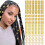 Accessori per dreadlock vintage placcati in oro, 120 pezzi 1