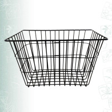 FRCOLOR Car Basket Front for Bike Wire Bicycle Back Rack Miss Black