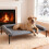 Lit surélevé pour chien avec coussin imperméable et filet1 1