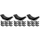 30Pièces Support De Poids Haltères Noir Stable Rangement Sport 6