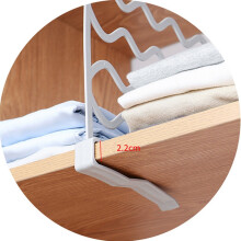 Shelf Divider and Separators for Closets Plastic Shelves Closet Clothes Organizer for Kitchen Cabinets Libraries and Office (Random Color)