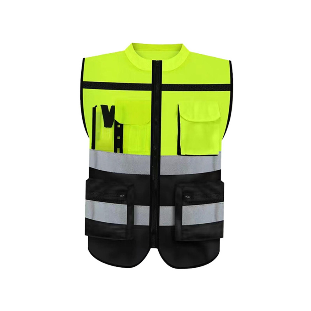Reflective Vest Adults Breathable Comfortable High Visibility Vest Green Xxxl 9423501673312