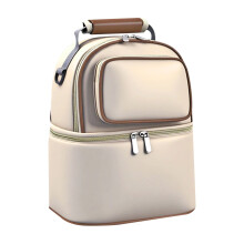1Pc Multi Functional Cooler and Moistureproof Bag Double Layer for Mother Outdoor Working Backpack 9.4''x11.8'',Brown