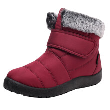 Women's Snow Boots Waterproof Winter Boots Wide Width Winter Shoes Anti-slip & Keeps Feet Warm Red,7