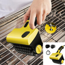 Brosse électrique pour barbecue, brosse de nettoyage rechargeable, brosse de nettoyage sans fil pour grilles de barbecue, brosse de nettoyage