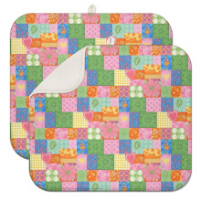 Tapis égouttoir de cuisine Pioneer Flower à motif floral, 1 paquet, tapis égouttoir en microfibre ultra absorbant, 40,6 x 45,7 cm