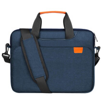Schokbestendige laptoptas met schouderriem en gewatteerde binnenkant voor 14-inch laptops