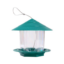 Vogelvoeder, hangend ontwerp, eekhoornbestendige vogelvoeder, automatische vogelvoeder voor buiten met hangend ontwerp, groen