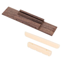 TOYMYTOY1Set Ukulelen-Steg- und Sattel-Set, Reparaturzubehör aus Holz für Gitarren, ng Stabilität
