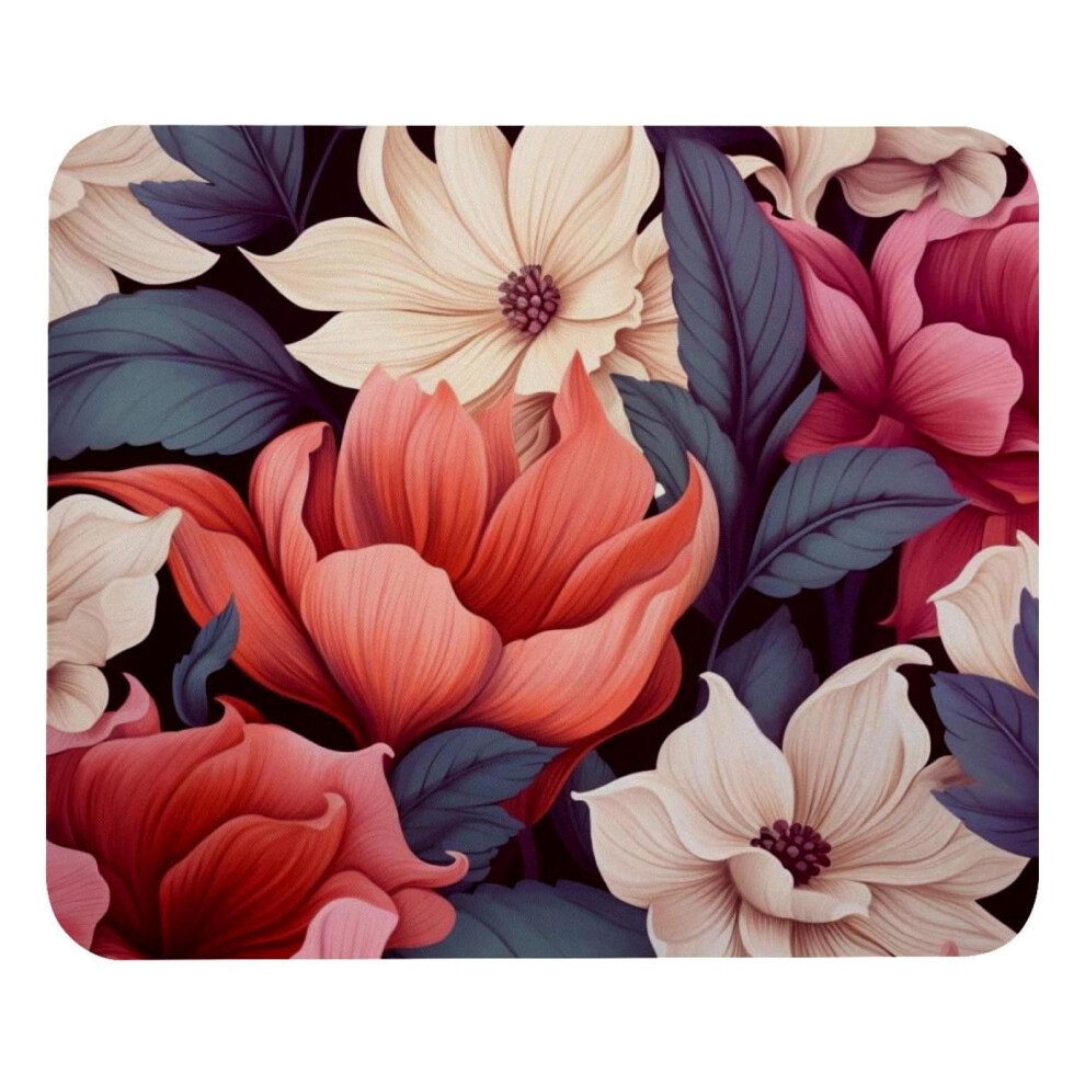 Floral Flower Mouse Pad With Rubber Base 972899362005