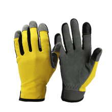 Gardening Work Gloves Women Deerskin Leather Touch Screen Garden Outdoor Sports Cycling Driving Breathable Fitness Glove,Easy to Wear