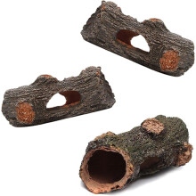 1 Stück/2 Stück/3 Stück Aquarium-Holzbaumstamm-Dekorationen, Treibholz-Versteckhöhlen-Ornament für Aquarien und Terrarien