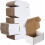 Conjunto de 50 caixas de papelão ondulado para envio, medindo 6x4x3 polegadas. 1