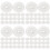 400Pièces Disques Stop ABS Transparent Usage Polyvalent 7