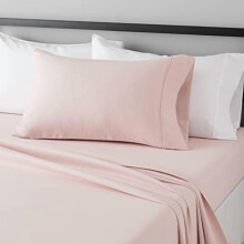 Microfiber Bed Sheet Set Twin XL Blush Pink 3-Piece