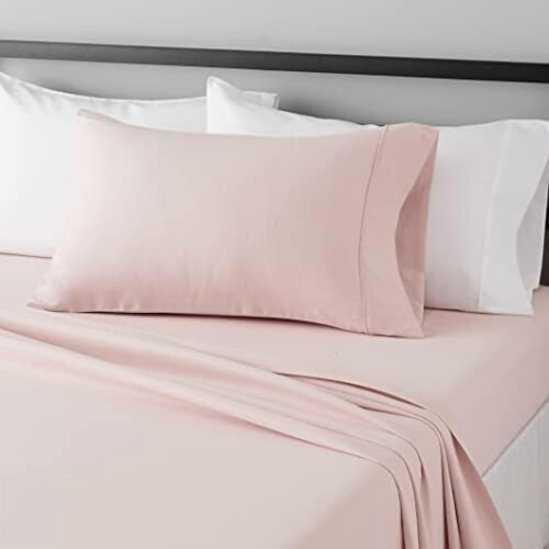 Microfiber Bed Sheet Set Twin XL Blush Pink 3-Piece