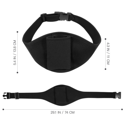 10Pièces Sac Ceinture Microphone Nylon Noir Ajustable Pour Supporteurs 1