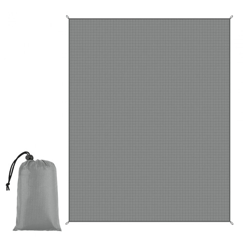 Camping Blanket Picnic Mat Waterproof Foldable Beach Mat Dark Gray