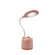 Lampe de bureau tactile rechargeable avec 3 modes de couleur, bras flexible et support pour stylo/téléphone – Confortable pour les yeux, idéale