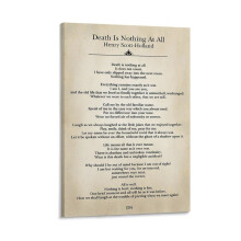 Impressão em tela "A Morte Não É Nada" de Henry Scott-Holland