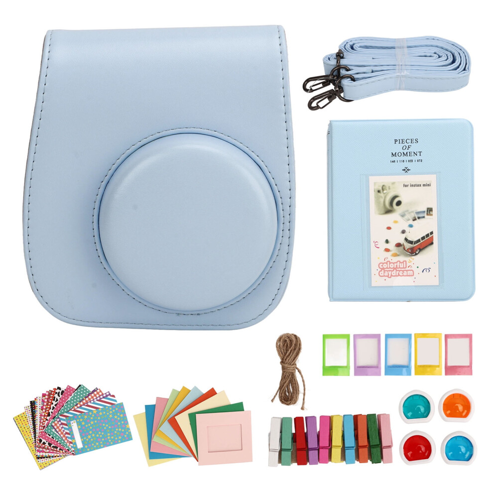 Mini Camera Bag With Album, Filters Frames, Durable Pu, Skin,Friendly Strap, Holds 64+ Photos 9104899365828