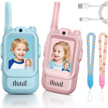 Walkie-talkies infantis recarregáveis (pacote com 2)